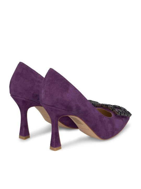 Suede Γόβες Μωβ