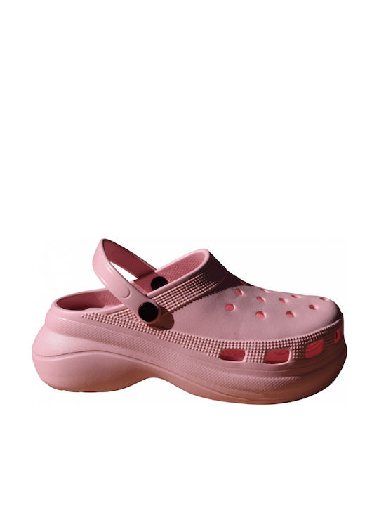 Adam's Shoes Γυναικεία Σαμπό Ροζ
