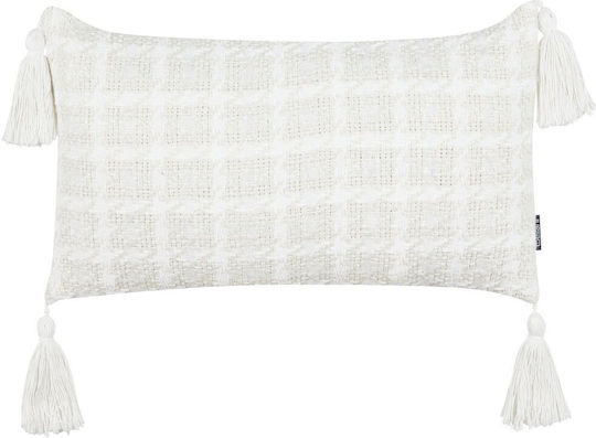 Set 2 Cushions Light Beige Douris 30 X 60 Cm