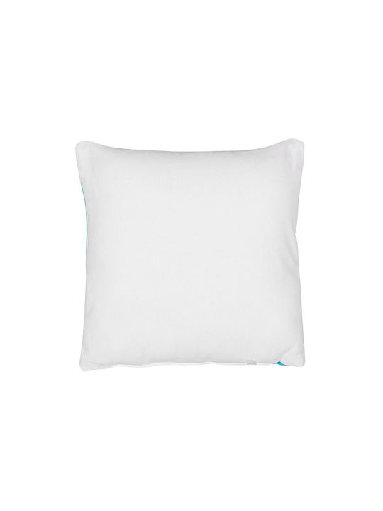 Decorative Pillow Cotton Blue Waranasi 45 X 45 Cm
