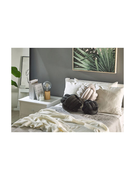 Velvet Decorative Pillow Black Malni 30 X 30 Cm