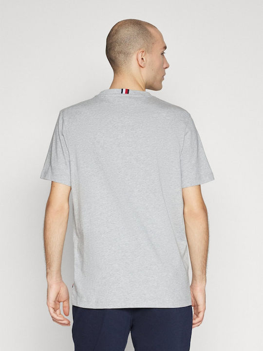 Tommy Hilfiger Herren Kurzarmshirt Light Grey Heather