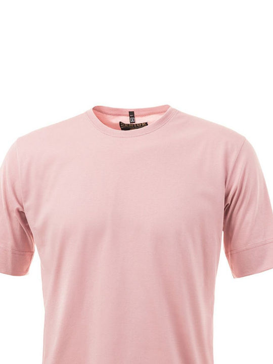 Panda Clothing Herren T-Shirt Kurzarm Rosa