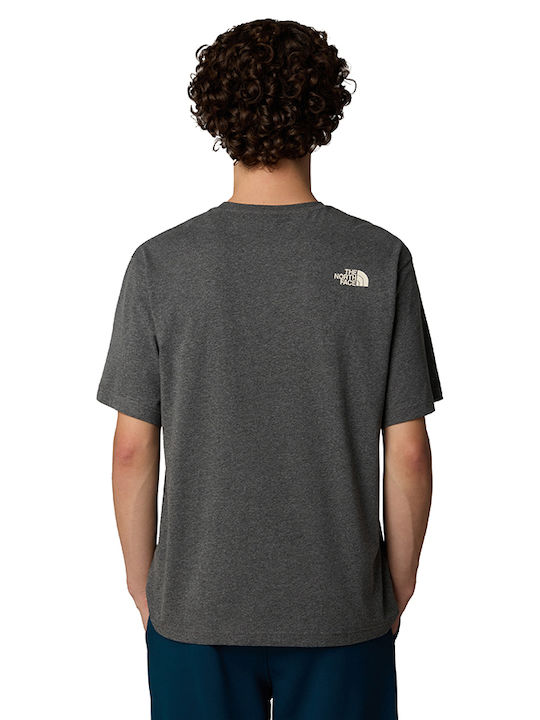 The North Face Ανδρικό T-shirt Κοντομάνικο Dark Grey