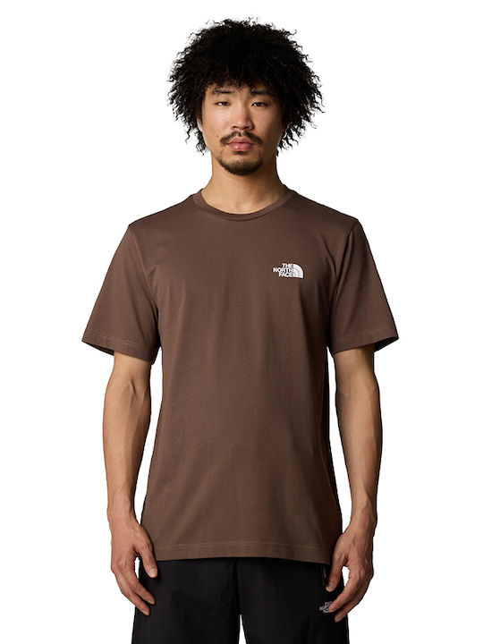 The North Face Simple Dome T-shirt Bărbătesc cu Mânecă Scurtă Brown