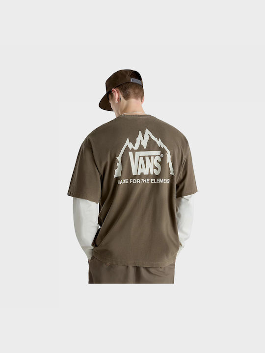 Vans Off Wall T-shirt Bărbătesc cu Mânecă Scurtă Haki