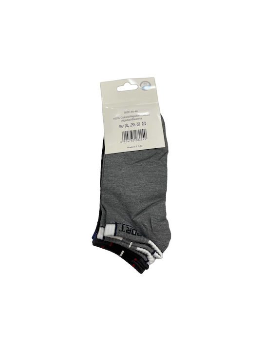 Intimonna Men's Socks Grey/Blue/Black/White 12Pack