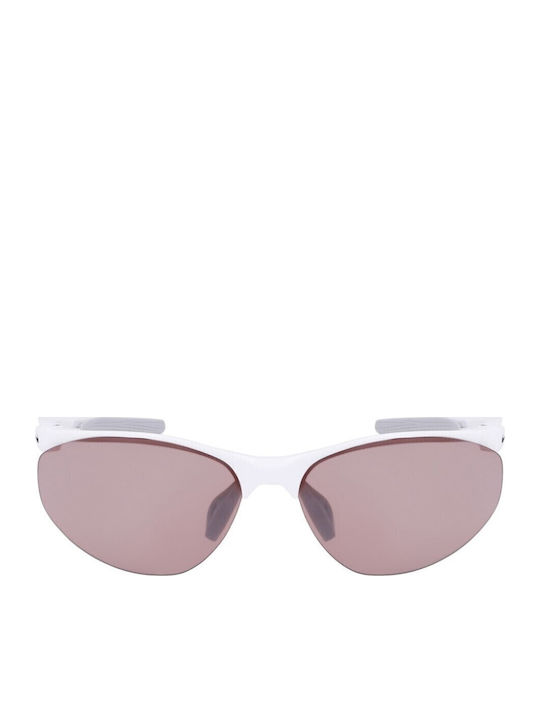 Nike Aerial E Unisex Sunglasses with White Plastic Frame and Pink Lens DZ7353-100