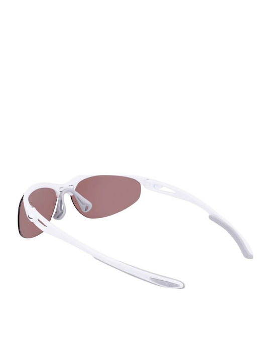 Nike Aerial E Unisex Sunglasses with White Plastic Frame and Pink Lens DZ7353-100