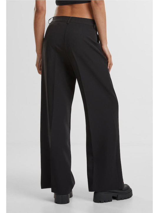 Damen Stoff Hose Black
