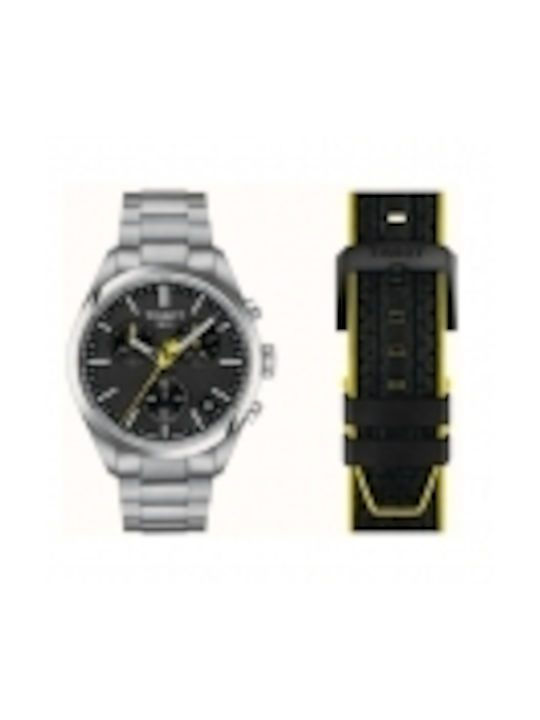 Tissot Pr100 Uhr Batterie mit Metallarmband Tissot Pr100 Uhr Batterie mit Metallarmband