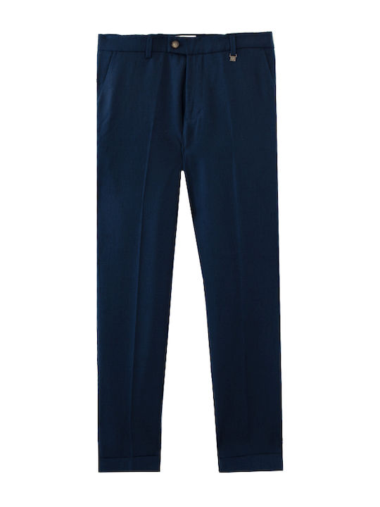 Vittorio Artist Men's Trousers in Slim Fit BLUE