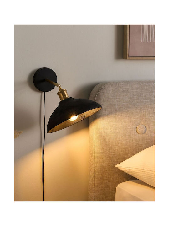 Beliani Modern Wandleuchte Schwarz