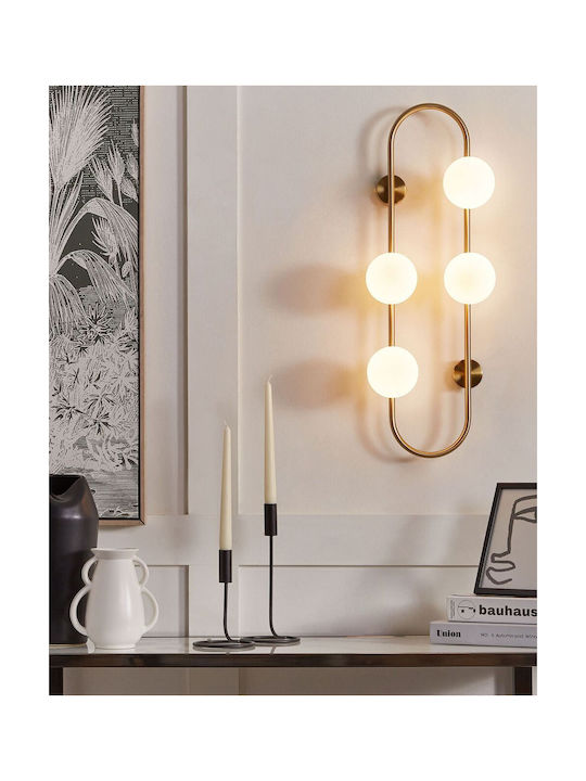 Beliani Modern Wall Lamp Gold