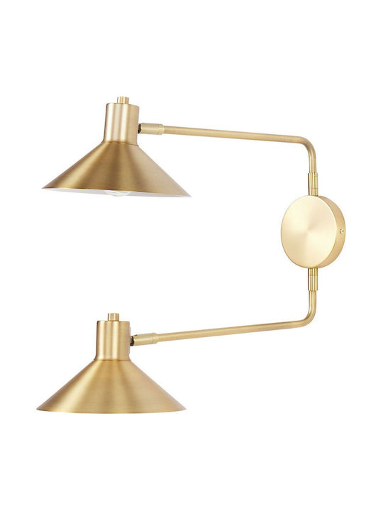 Beliani Wandleuchte Gold