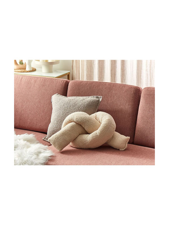 Beige Gladiolus Decorative Pillow 172 X 14 Cm