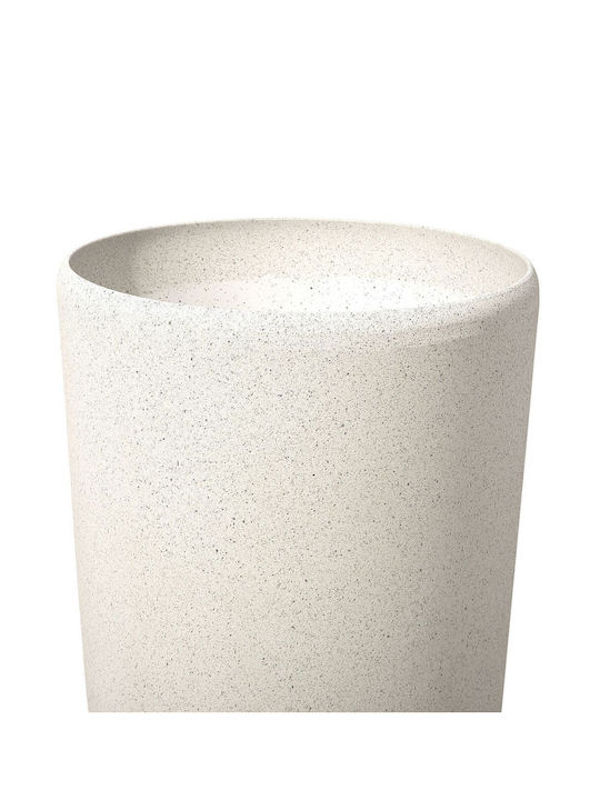 Beliani Γλάστρα Πλαστική Beige 31x31x58εκ.