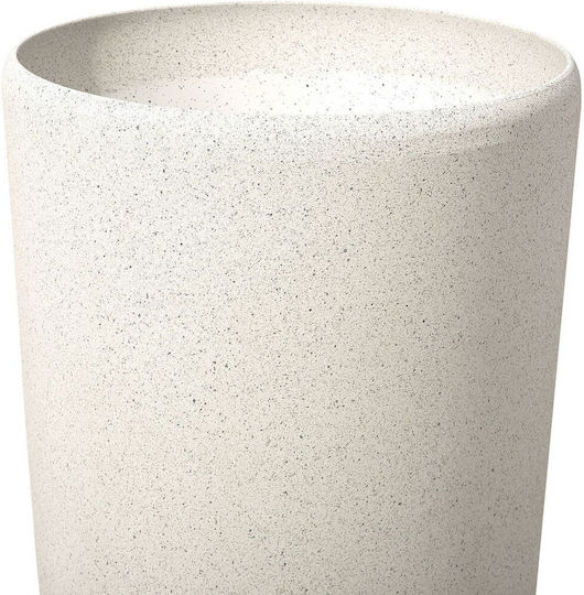 Beliani Ghiveci De Flori Din Plastic Bej 31x31x58cm
