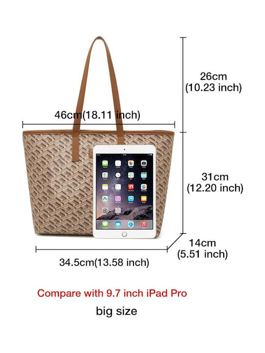 Women's Bag Shopper Shoulder Brown