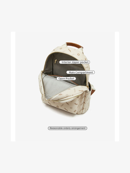 Women's Bag Backpack Beige