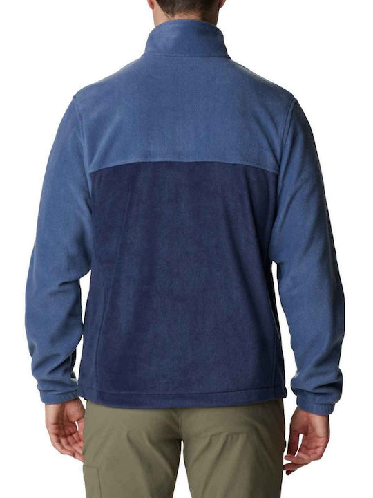 Steens Mountain Full Men's Fleece Cardigan Dark Mountain, Blue