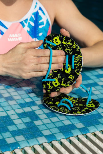 Mad Wave Swimming Hand Paddles Multicolored