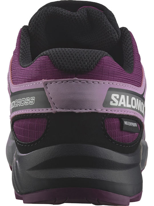 Kids Hiking Shoes Speedcross Cswp J Waterproof Purple