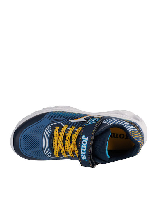 Kids Sports Shoes Running with Hoop & Loop Closure Blue