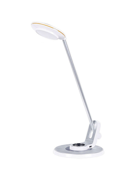 Beliani LED Schreibtischlampe in Silber Farbe