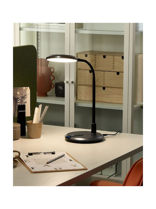 Beliani Beliani Office Lighting with Flexible Arm in Silver Color