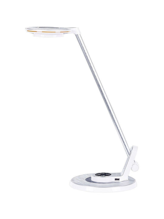 Beliani LED Schreibtischlampe in Silber Farbe