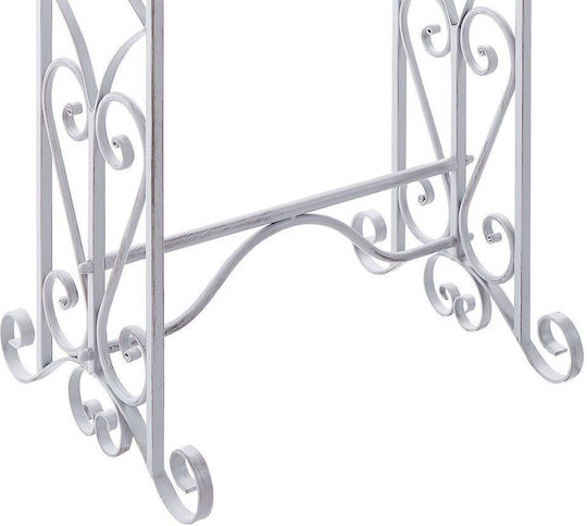 Beliani Badezimmerhaken Dreifach 90x90cm Grau