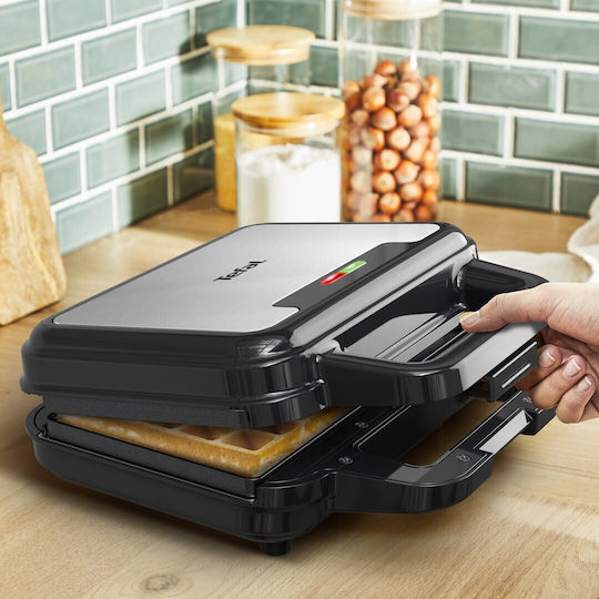 Tefal UltraCompact 3in1 Τοστιέρα με Αποσπώμενες Πλάκες για 2 Τοστ 700W Μαύρη