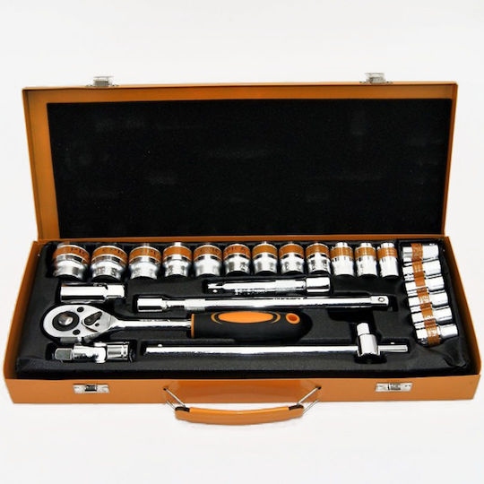 Epica Star Ratschen- & Steckschlüssel-Sets 1\2" 24Stück