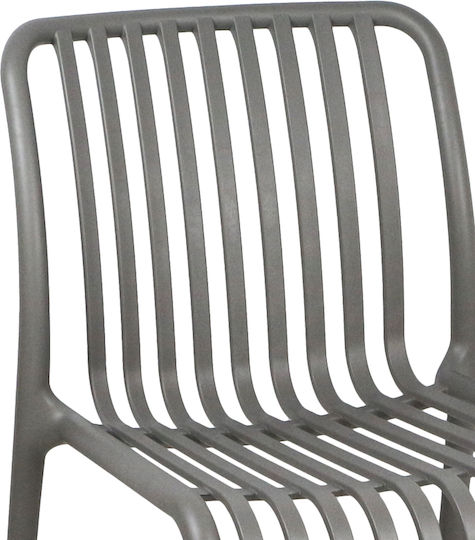 Zoi Dining Room Polypropylene Chair Anthracite 42x58x79cm