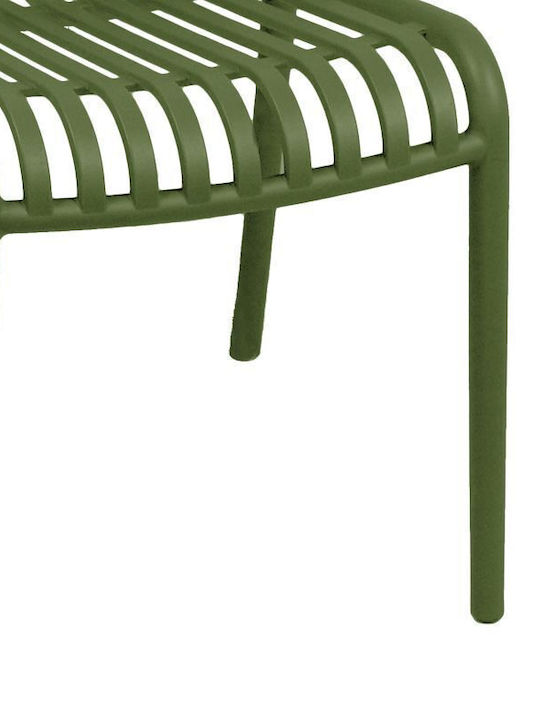 Outdoor-Stuhl Polypropylen Zoi Dark Green Shade 42x58x79εκ.