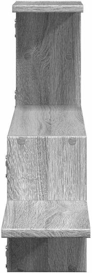 Grey Sonoma Wall Shelf 104x15x49cm