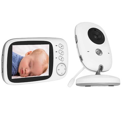 Techsuit Wireless Baby Monitor with Camera & Screen 3.2" & Two-way Communication