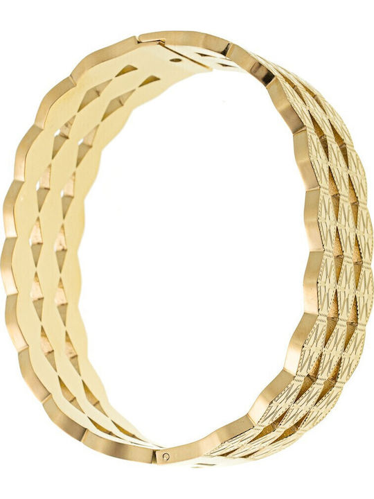 Stahlarmband Manschettendesign 4020229 Gold Gold