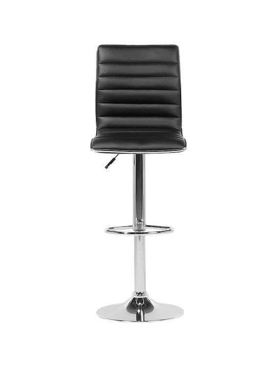 Stool Bar with Adjustable Height Black 2pcs
