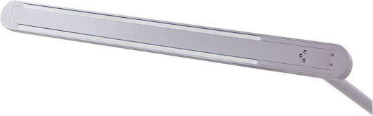 Beliani LED Stehlampe mit Warmweißem Licht Silber
