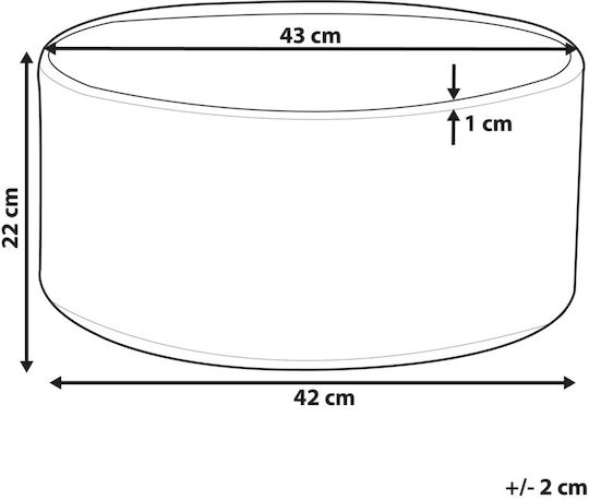 Planter Ø 43 Cm Marble Effect Valta