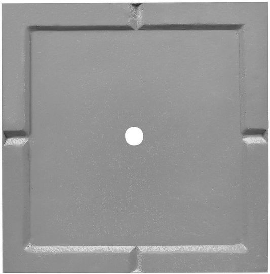 Сив сандък за растения Dion 40 x 40 x 77 см