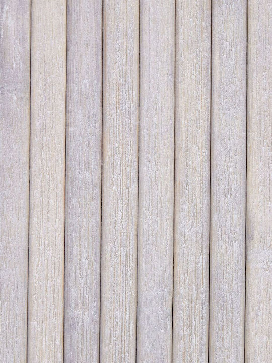 Beliani Aufbewahrungskorb Bamboo mit Deckel Gray 1Stück