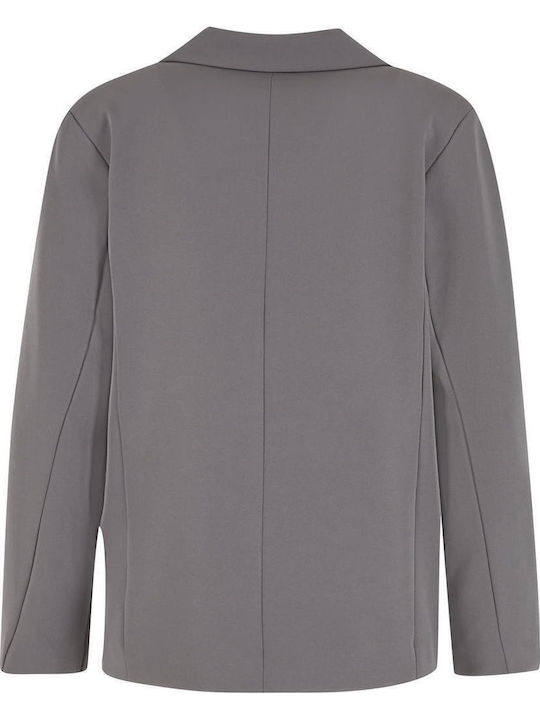 Urban Classics Lung Blazer pentru femei Sacou Cloudgrey
