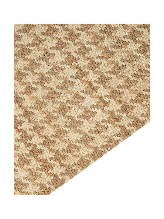 Beliani Araptepe Rug Rectangular from Jute Beige