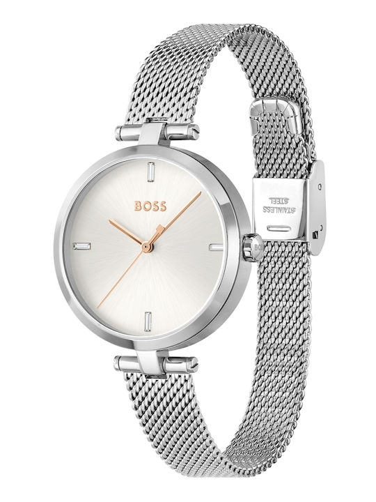 Boss Women's Watch with Silver Metal Bracelet