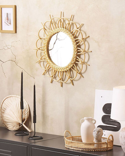 60 Cm Natural Wall Mirror Telakia