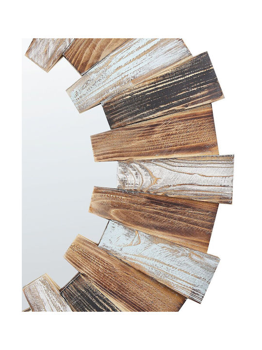 Wall Mirror 66 Cm Light Wood Ecatepec