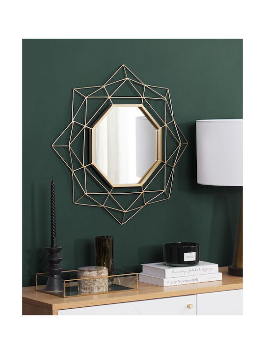 60 Cm Gold Wall Mirror Hillion